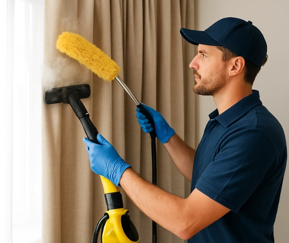 Trusted drapes cleaning technician Matty Curtain Cleaning south-brisbane QLD