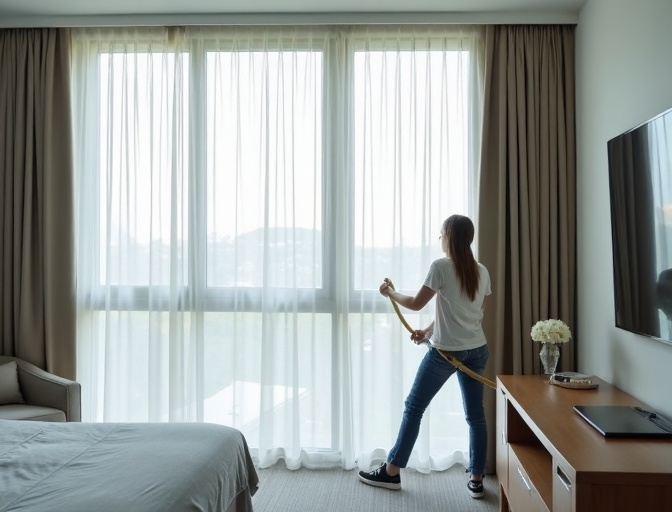 South Brisbane Sheer Curtain Cleaning